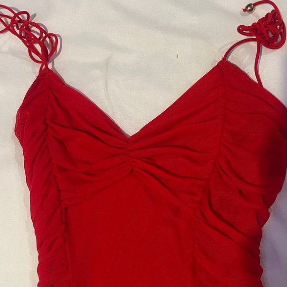 Selfie Red Homecoming Dress - Picture 4 of 5